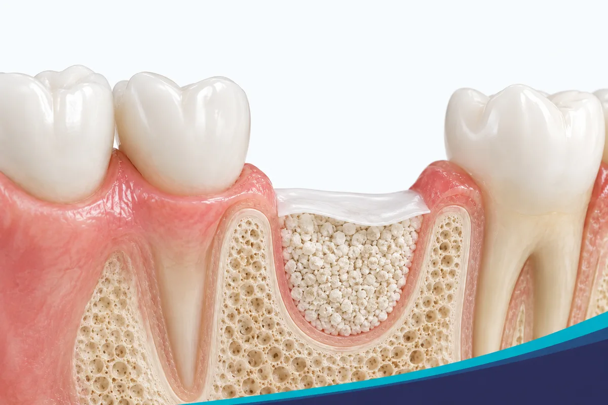 Healing after extraction and bone graft