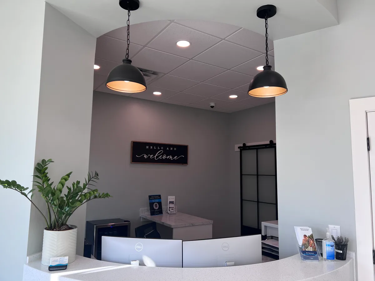 Reception area at Rabbit Creek Dental in Mobile Alabama